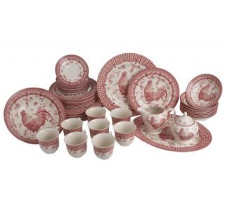 Churchill 45 piece Rooster Dinnerware Service for 8   H167946 —