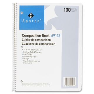 Sparco Punched Spiral Composition Books   16697239  