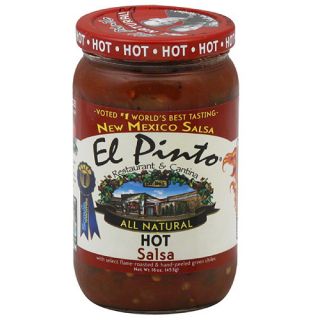 El Pinto All Natural Hot Salsa, 16 oz, (Pack of 6)