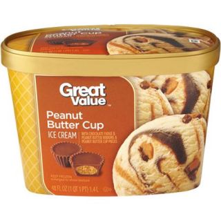 Great Value Peanut Butter Cup Ice Cream, 48 oz