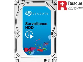 Seagate Surveillance HDD ST4000VX002 4TB 64MB Cache SATA 6.0Gb/s Internal Hard Drive + Rescue Data Recovery Services