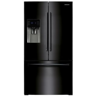 Samsung 24.6 cu ft French Door Refrigerator with Single Ice Maker (Black)