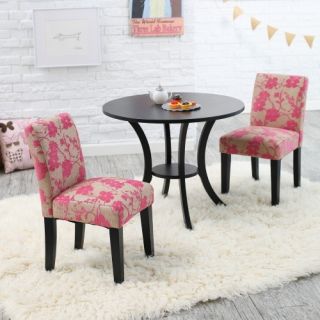 Classic Playtime Plum Garden Pedestal Table and Parsons Chairs Set   Activity Tables