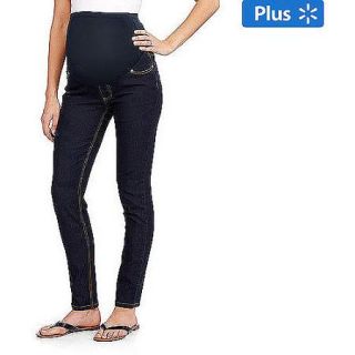 Oh! Mamma Maternity Plus Size Full Panel Basic Super Soft Skinny Jeans