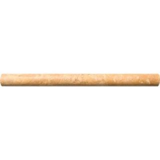 MS International Noche 3/4 in. x 12 in. Travertine Pencil Molding Wall Tile MP NC0.75X12