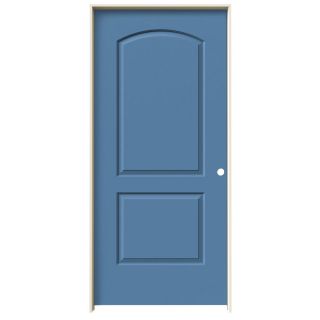 ReliaBilt Blue Heron Prehung Solid Core 2 Panel Round Top Interior Door (Common: 36 in x 80 in; Actual: 37.562 in x 81.688 in)