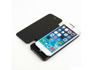 2800mAh External Backup Battery Charger Case Cover For iPhone 6 Black