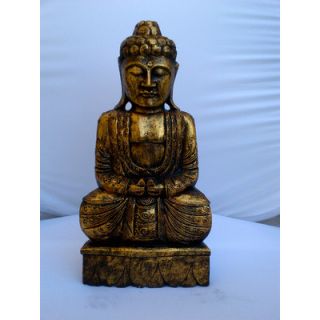 Miami Mumbai Wood CarvingsThai Budda Figurine
