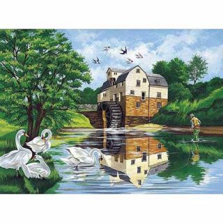 Reeves Paint by Number Kit, 12" x 16", Watering Can