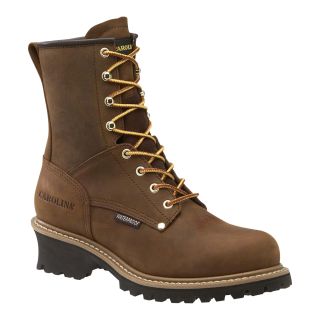 Carolina Waterproof Logger Boot — 8in., Size 12 Wide, Model# CA9821  Logger, Packer   Lacer Boots