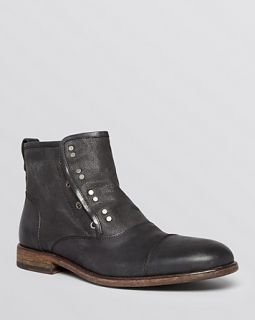 John Varvatos Star USA NYC Leather Hook and Eye Boots