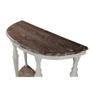 Gails Accents Cottage Demilune Console Table