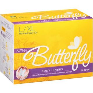Butterfly Body Liners, Large/Extra Large, 28 count