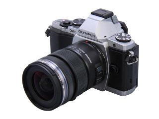 OLYMPUS OM D E M5 Silver 16.1 MP Live MOS Interchangeable Lens Camera with 3" OLED Touchscreen   Body Only