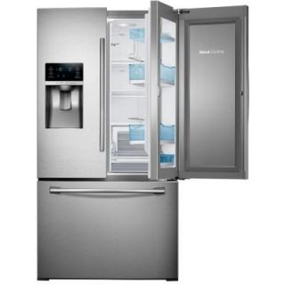 Samsung 27.8 cu. ft. Food Showcase French Door Refrigerator in Stainless Steel RF28HDEDBSR