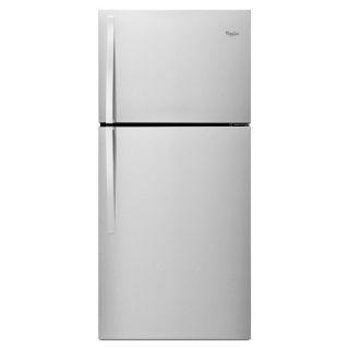 Whirlpool 19.2 cu ft Top Freezer Refrigerator (Monochromatic Stainless Steel) ENERGY STAR