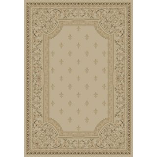 Concord Global Legend Rectangular Cream Floral Woven Area Rug (Common: 8 ft x 11 ft; Actual: 7.83 ft x 10.83 ft)