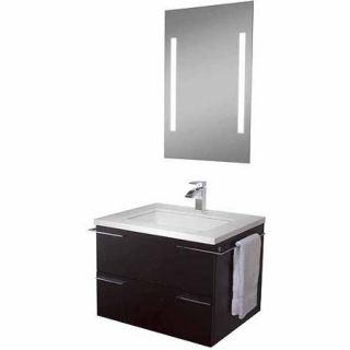 Vigo 31" Single Bathroom Vanity with Mirror and Lighting System