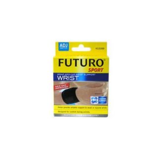 Futuro Sports Adjustable Elastic Wrist Wrap, Size : Adjustable, Black   1 Ea