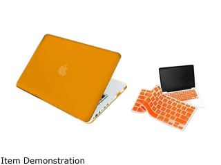 Insten Orange Snap on Case with FREE Orange Keyboard Skin Shield 1042365