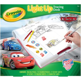 Disney Cars 2 Crayola Light Up Tracing Desk