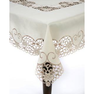 Embroidery and Cutwork 108x65 inch Tablecloth  ™ Shopping