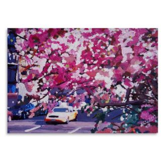 Americanflat New York Cab 2 by M Bleichner Painting Print on Canvas