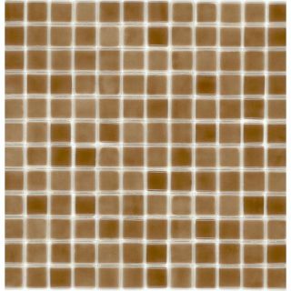 Elida Ceramica Recycled Root Beer Glass Mosaic Square Indoor/Outdoor Wall Tile (Common: 12 in x 12 in; Actual: 12.5 in x 12.5 in)