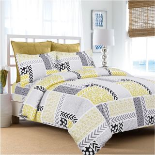 Patchwork Printed Flannel 170 GSM Luxury 3 piece Duvet Cover Set