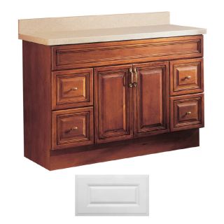 Insignia Ridgefield Satin White Traditional Bathroom Vanity (Common: 48 in x 21 in; Actual: 48 in x 21 in)