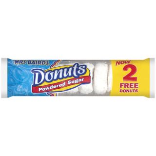 Mrs. Baird's Powdered Sugar Donuts, 4 oz