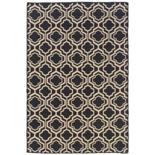 Oh! Home Foundation Collection Grey Monocco Reversible Rug (5 x 8)