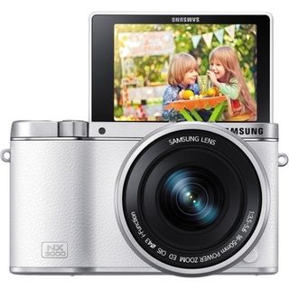 Samsung NX3000 Mirrorless White Digital Camera with 16 50mm Lens