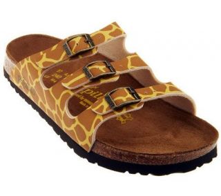 Papillio by Birkenstock Florida Giraffe Print Sandals   A233632 —