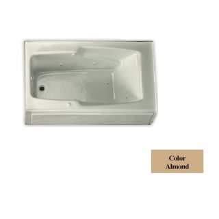 Laurel Mountain Replacement Trade Almond Acrylic Rectangular Skirted Bathtub with Left Hand Drain (Common: 32 in x 60 in; Actual: 18.5 in x 32 in x 59.75 in)