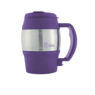 Bubba 20 oz. (591 mL) Insulated Double Walled BPA Free Mug with Stainless Steel Band 523 Plum