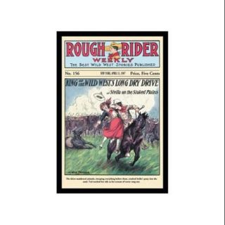 Rough Rider Weekly: King of The Wild West's Long Dry Drive Print (Unframed Paper Print 20x30)