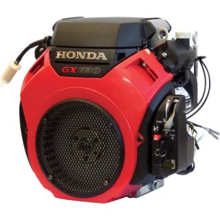 Honda V-Twin Horizontal OHV Engine with Electric Start – 688cc, GX Series, 1in. x 2 29/32in. Shaft, Model# GX630RHQZE  601cc   900cc Honda Horizontal Engines