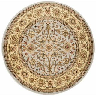 Safavieh Lyndhurst Grey and Beige Round Indoor Machine Made Area Rug (Common: 5 x 5; Actual: 63 in W x 63 in L x 0.42 ft Dia)