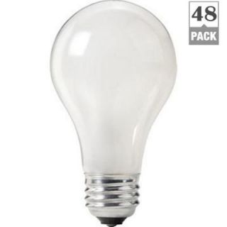 Philips 60 Watt A19 Industrial Service (130 Volt) Frosted Light Bulb (48 Pack) DISCONTINUED 222489.0