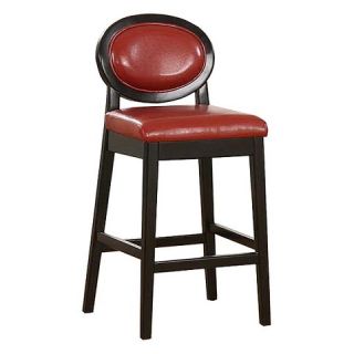 Armen Living Martini 26 Counter Stool   Red