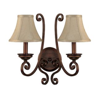 Capital Lighting Cumberland 2 Light Wall Sconce with Shade