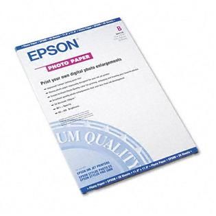 Epson Glossy Photo Paper, 11 x 17, 20 Sheets per Pack   Office