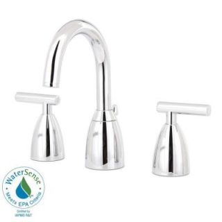 Pfister Contempra 8 in. Widespread 2 Handle High Arc Bathroom Faucet in Polished Chrome F 049 NC00