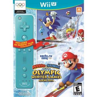 Mario & Sonic at the Olympic Games: Sochi 2014 w/Blue Wii Remote Plus (Wii U)