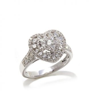 Diamond Couture 14K Gold 1ct Diamond Heart Ring   7921360