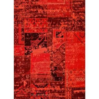 United Weavers Miranda Fire Red 7 ft. 10 in. x 10 ft. 6 in. Area Rug 425 00438 81