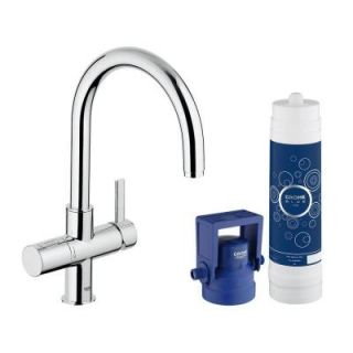 GROHE Blue Pure 2 Handle Standard Kitchen Faucet in StarLight Chrome 31312001