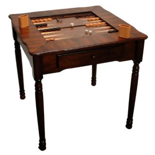 Wood Expressions Elegant Chess, Checkers and Backgammon Table