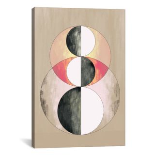 Modern Art Geometric Prism (After Delaunay) Graphic Art on Canvas